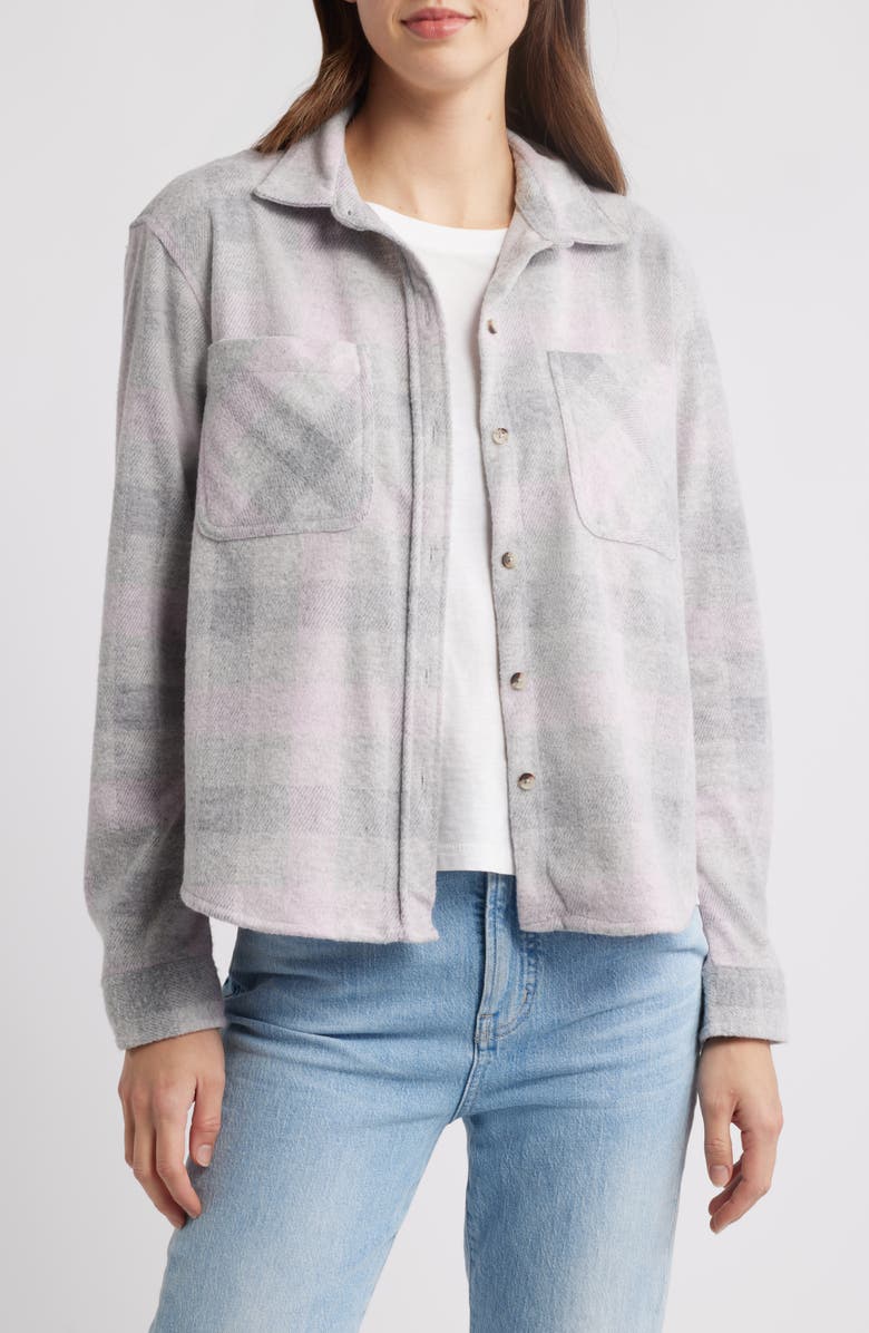 beachlunchlounge Tobey Crop Shacket, Main, color, 