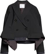 Sacai Double Breasted Suiting & Denim Jacket