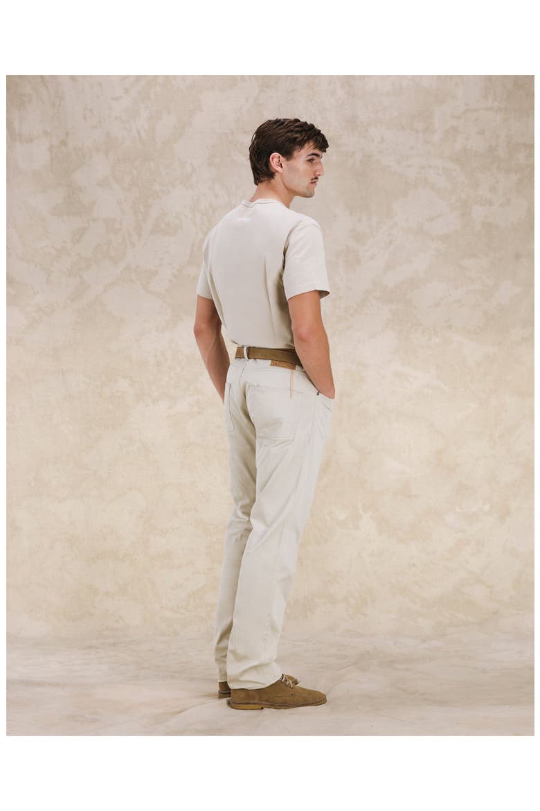 913 Superjohn 5-Pocket Cotton Satin Denim, Alternate, color, TAUPE