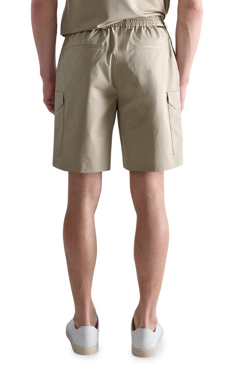 MANGO Water Repellent Cargo Bermuda Shorts, Alternate, color, Beige
