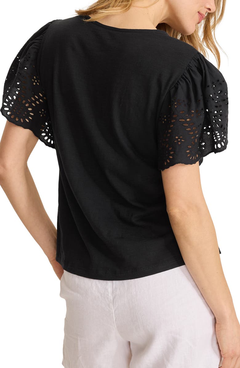 Tommy Bahama Gem Coast Eyelet Top, Alternate, color, Black