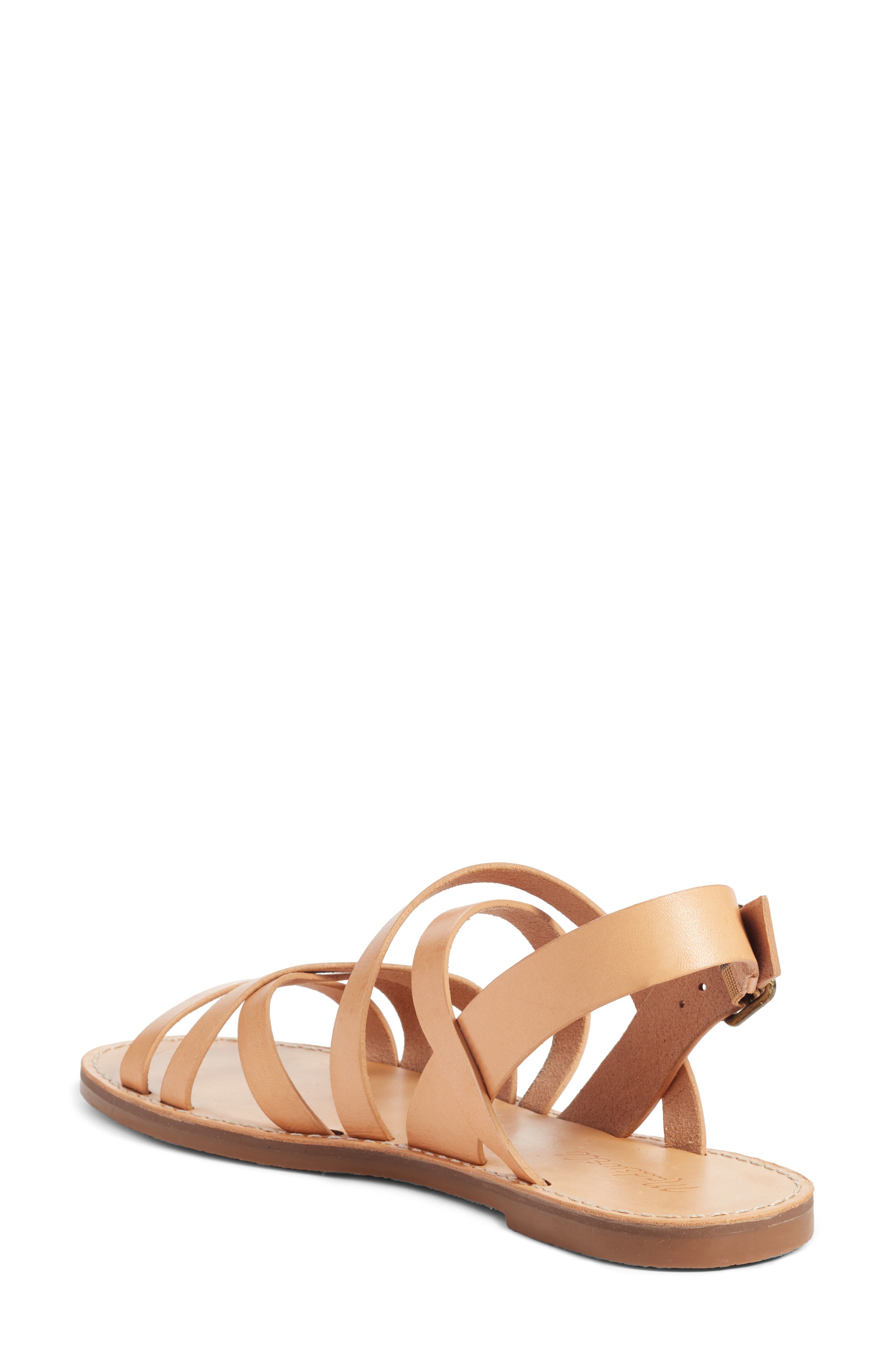 The Boardwalk Multistrap Sandal, Alternate, color, NATURAL BUFF LEATHER