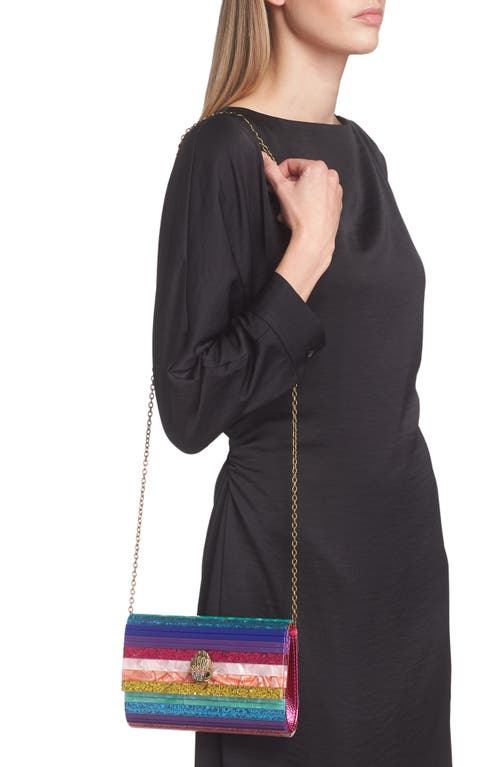 Kurt Geiger London Party Eagle Drench Clutch In Multi