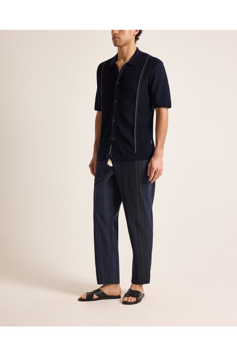 Sonoran Relaxed Fit Velo Stripe Trousers, Main, color, NIGHT IRIS STRIPE
