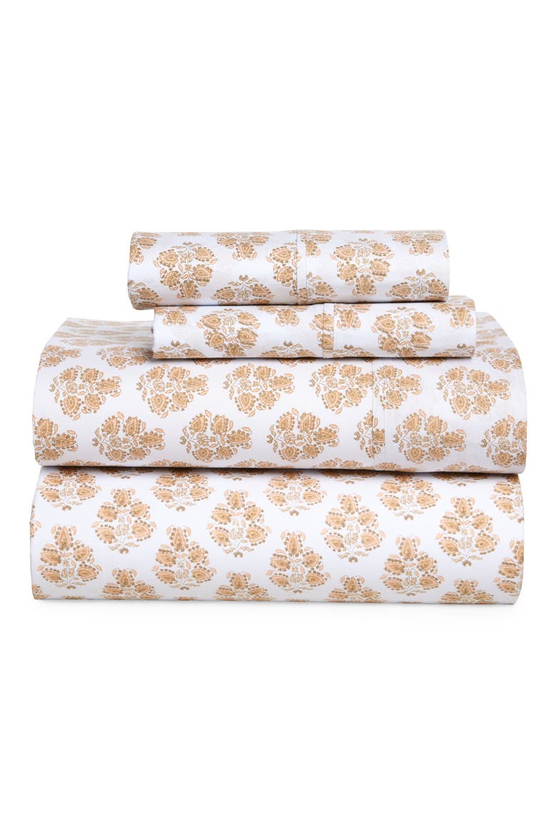 Daniella Sheet Set, Main, color, PEACH FLORAL