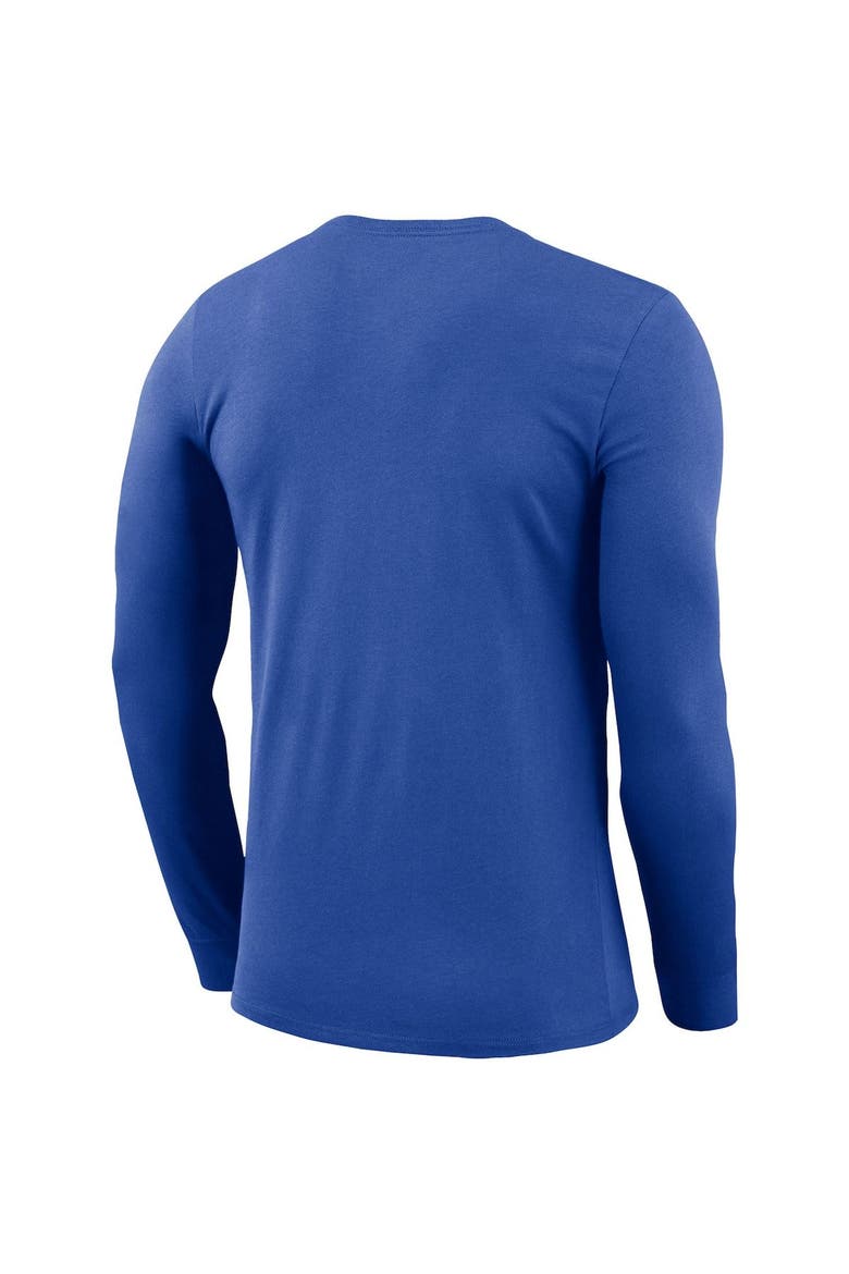 Men's Nike Royal Boise State Broncos Logo Stack Legend Performance Long Sleeve T-Shirt, Alternate, color, Royal