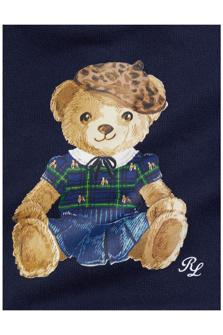 Bear Fleece Sweatshirt & Joggers Set, Alternate, color, REFINED NAVY