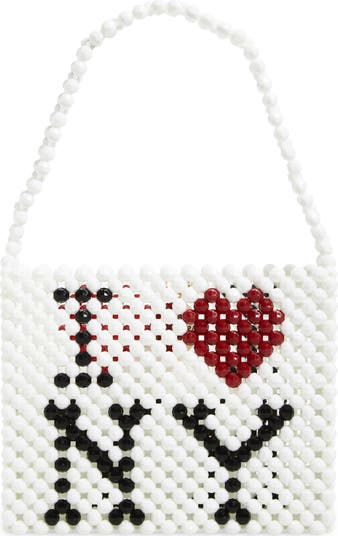 Susan Alexandra I LOVE NY Beaded Top Handle Bag | Nordstrom