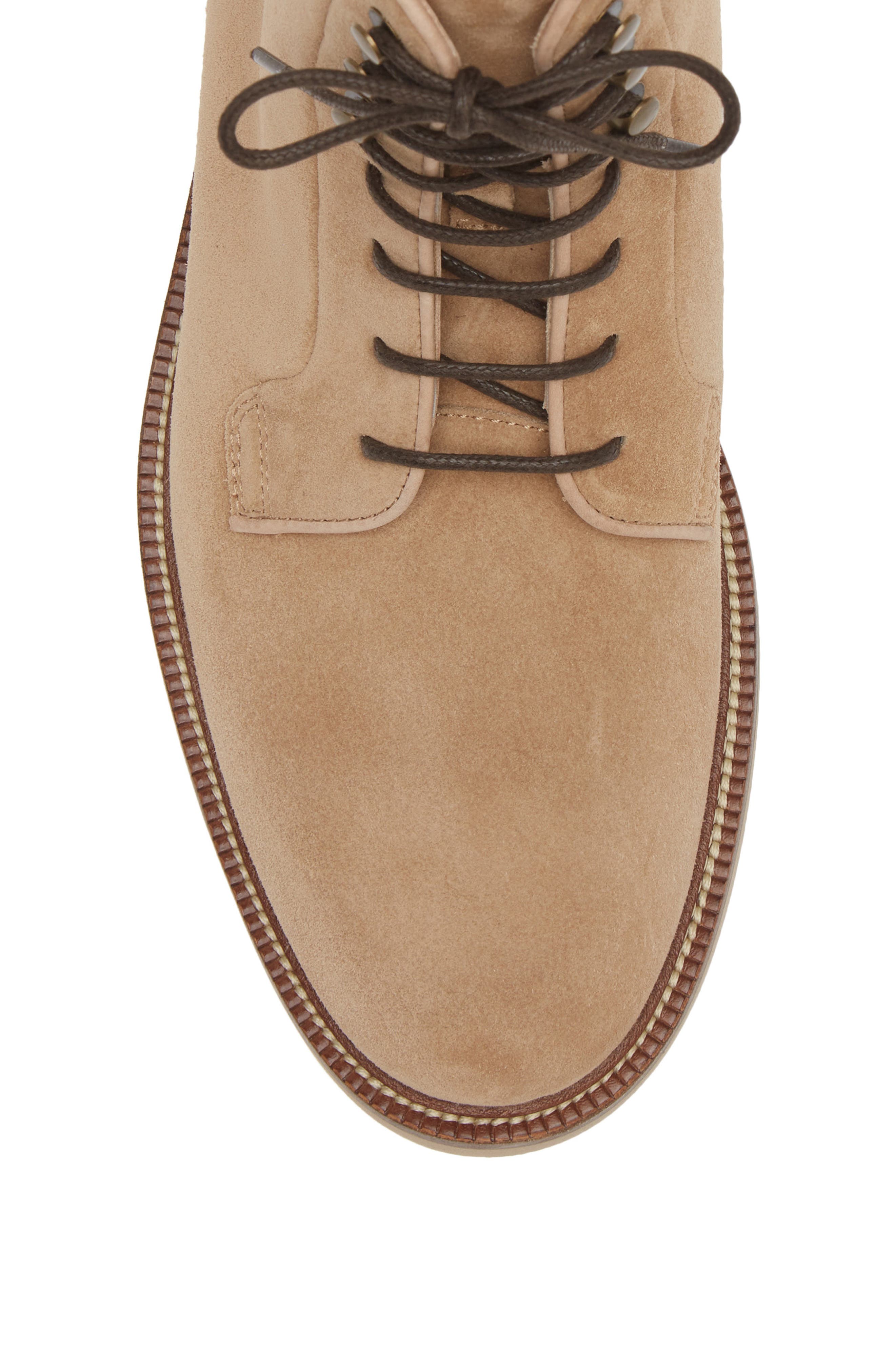 Brunello Cucinelli Iconic Sole Lace-Up Boot, Alternate, color, Light Brown