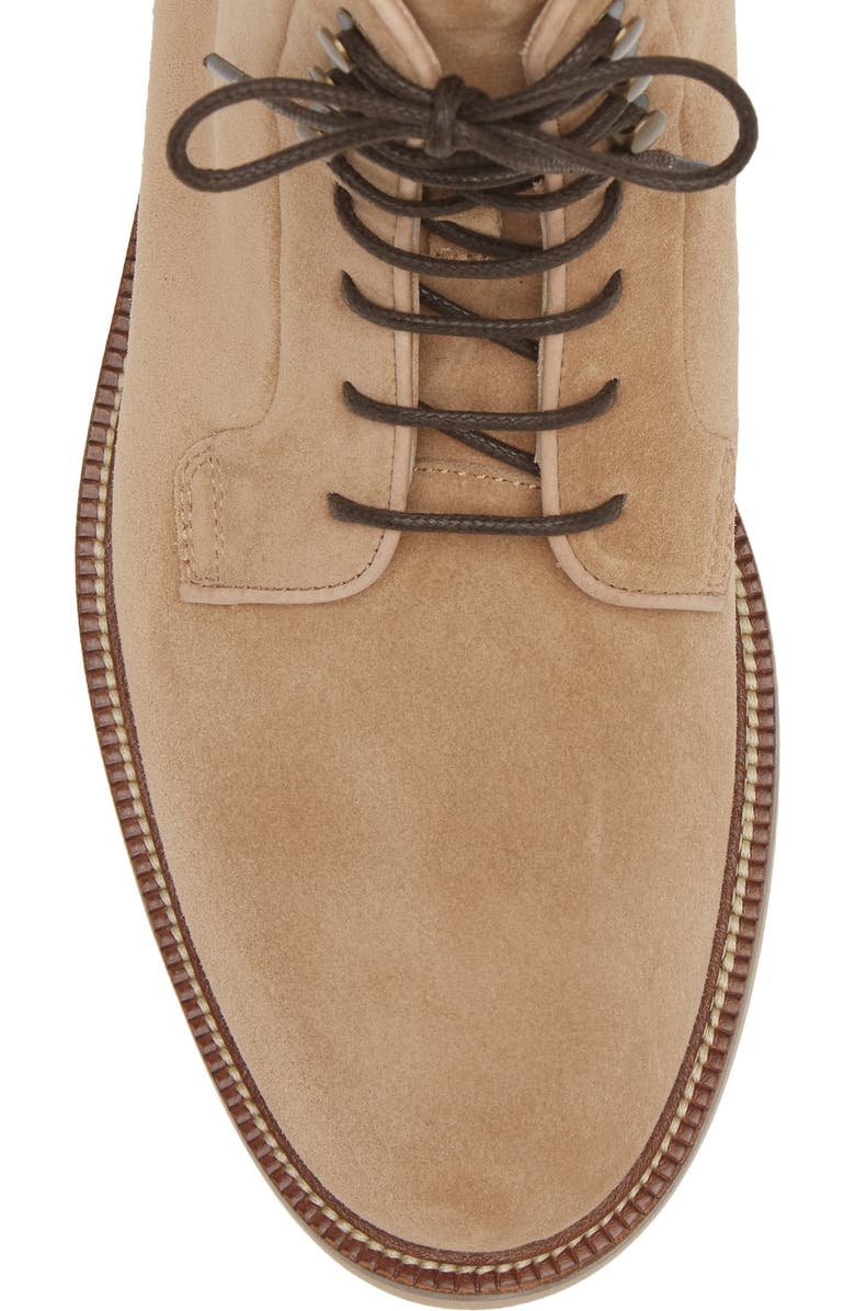Brunello Cucinelli Iconic Sole Lace-Up Boot, Alternate, color, Light Brown