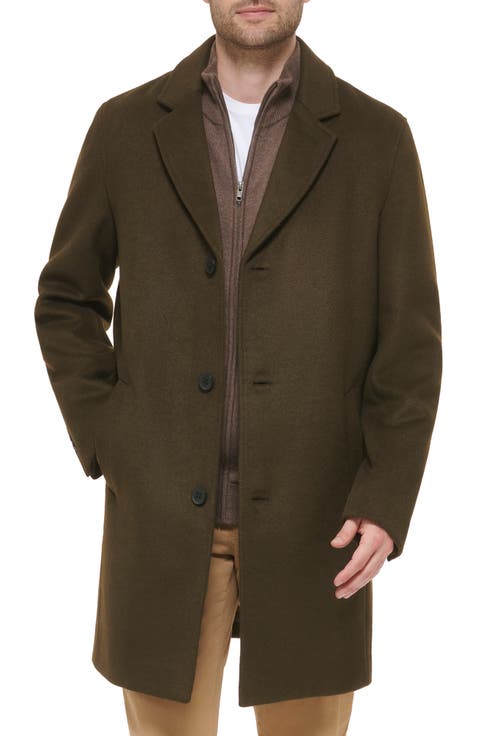 Classic Wool Blend Plush Notched Collar Coat