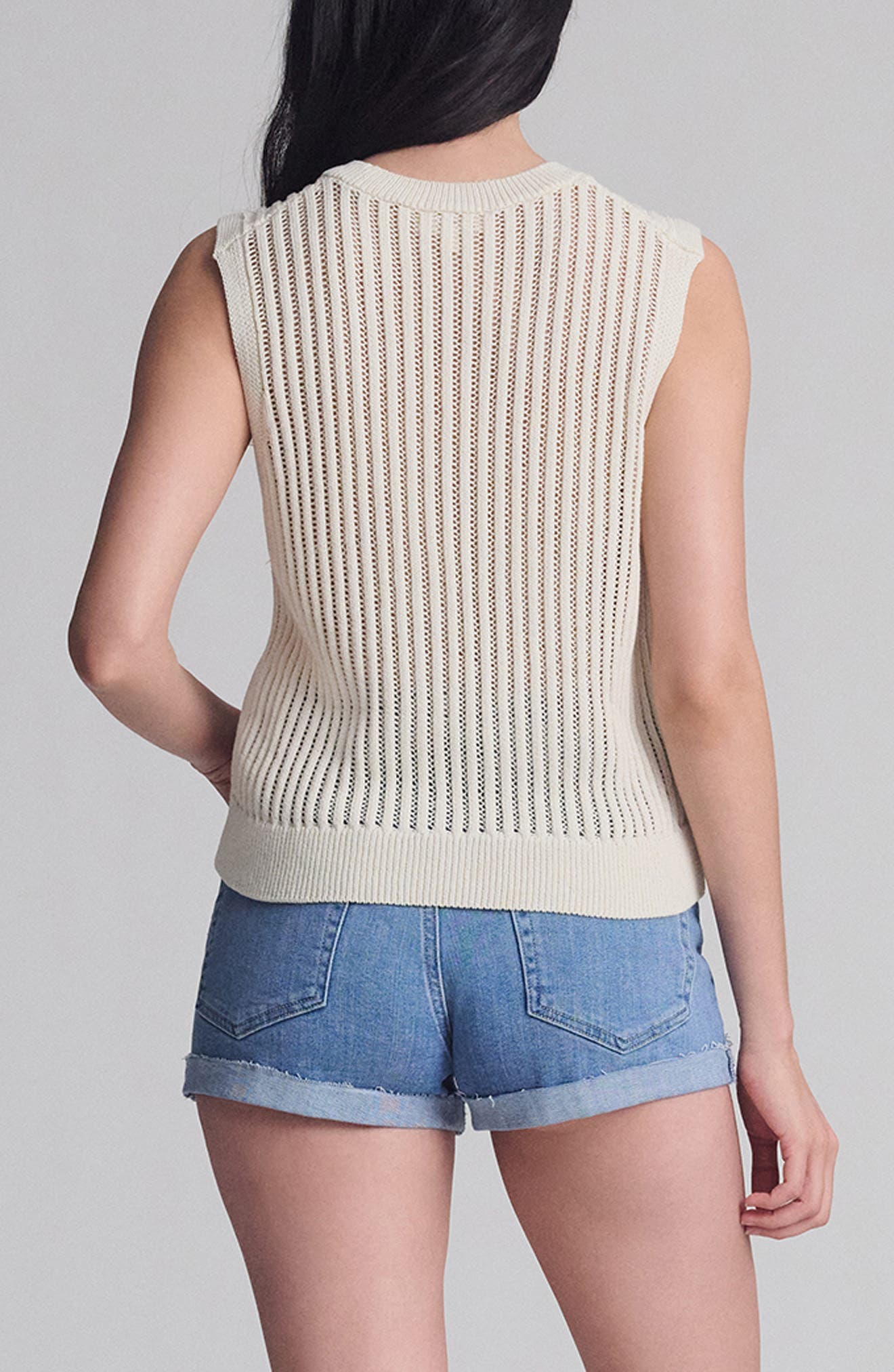 Cotton Blend Sweater Vest - image 2