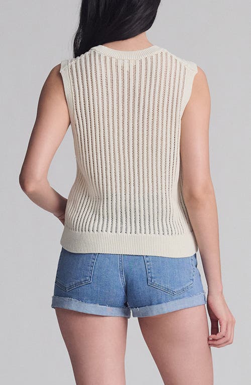 Mavi Jeans Cotton Blend Sweater Vest In Neutral