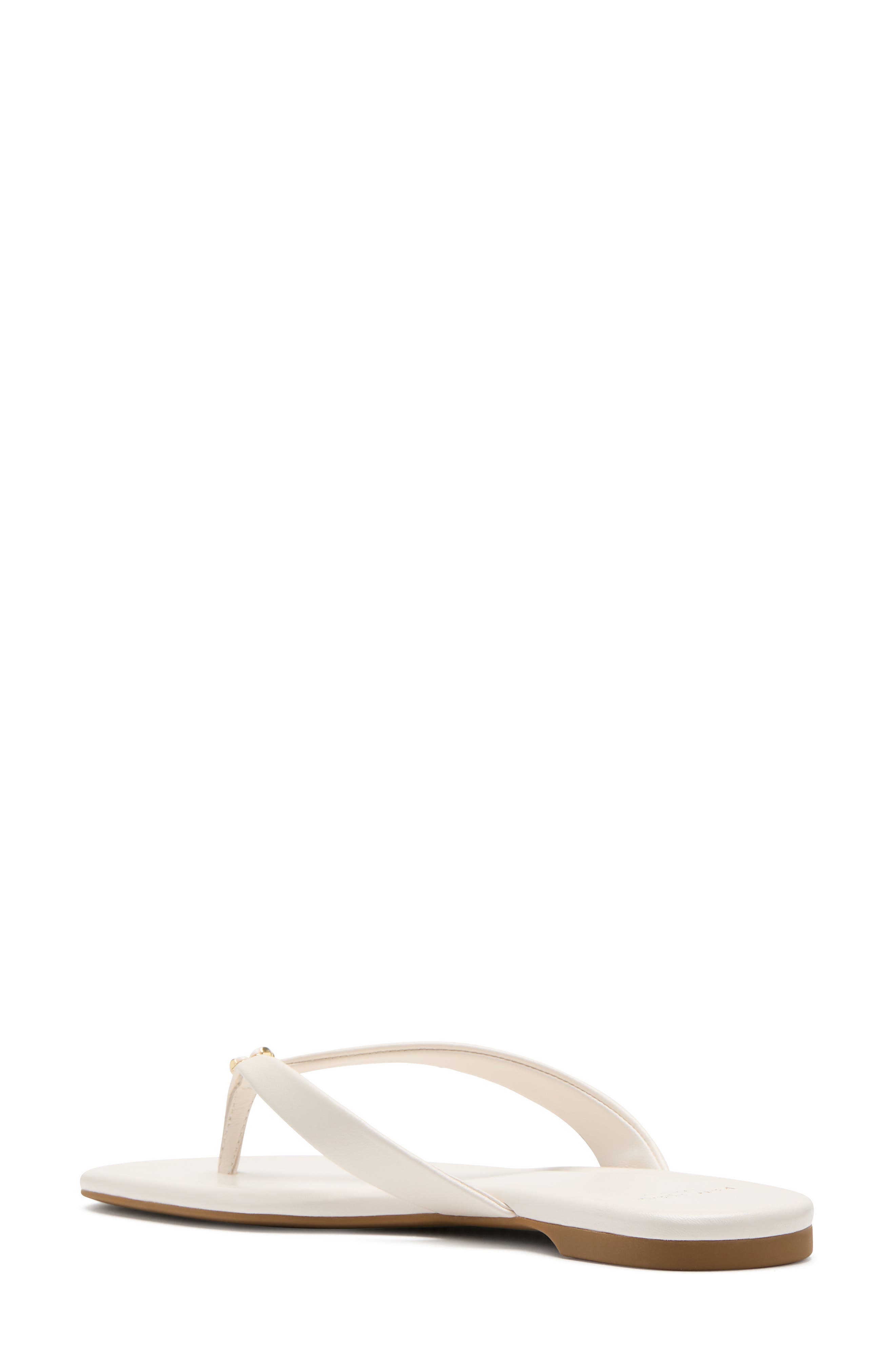 Kate Spade New York Flower Flip Flop, Alternate, color, Cream