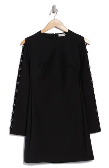 Simkhai Tamera Long Sleeve Minidress In Black
