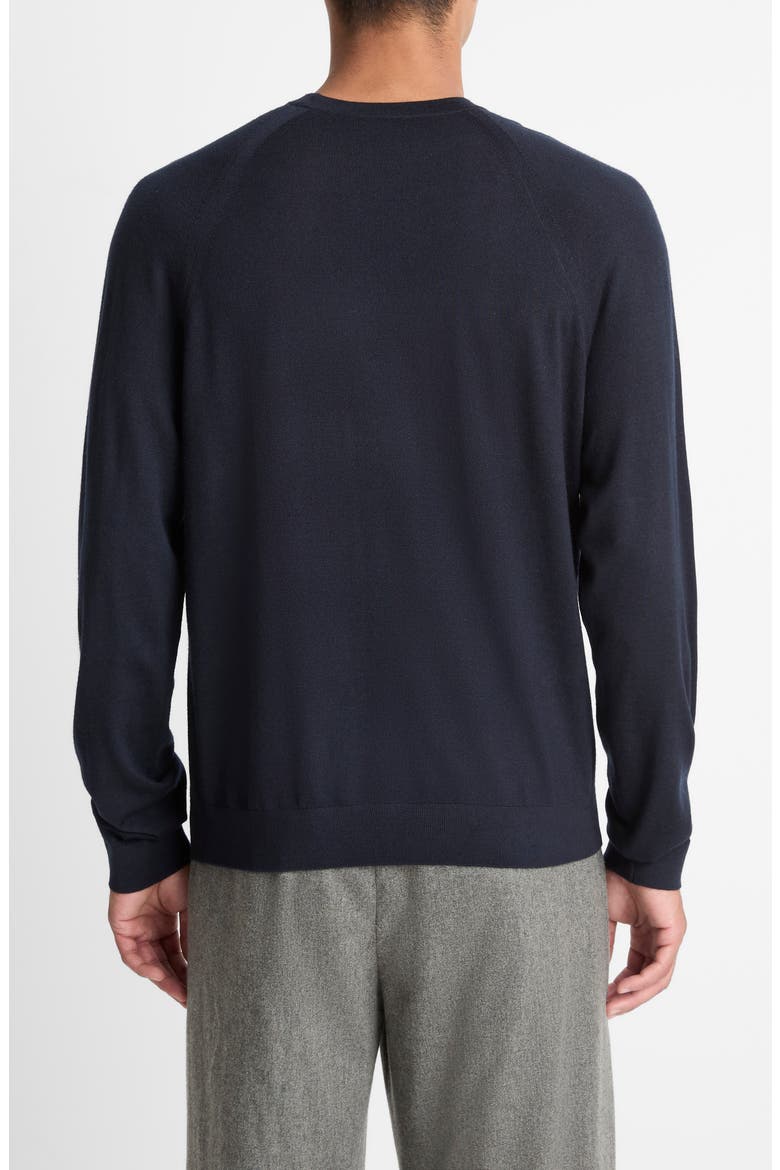 Merino Wool & Cashmere Crewneck Sweater, Alternate, color, COASTAL