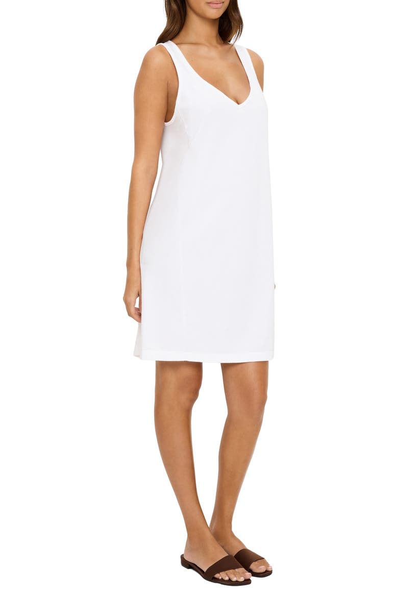 Camilla Cotton Tank Dress, Alternate, color, WHITE