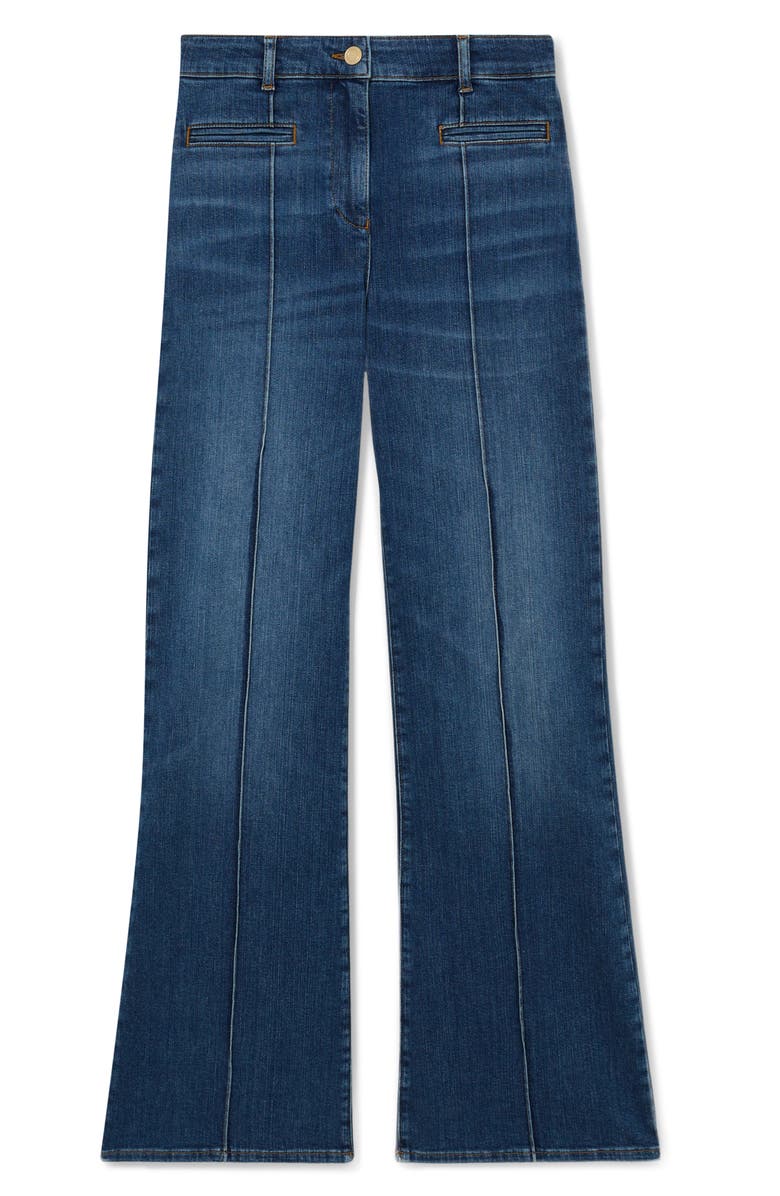 Reiss Claude Flare Jeans, Alternate, color, Mid Blue