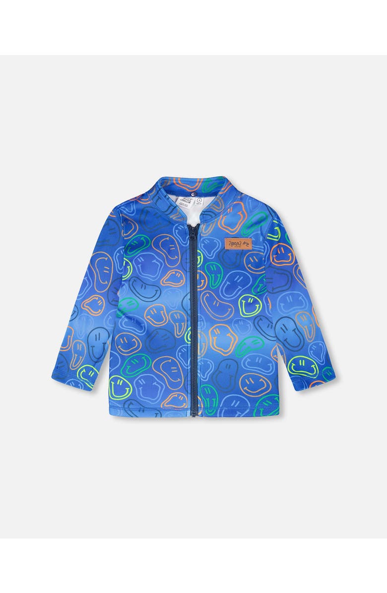 Deux par Deux 3-in-1 Two-Piece Colorblock Mid-Season Outerwear Set, Alternate, color, Blue Colorblock