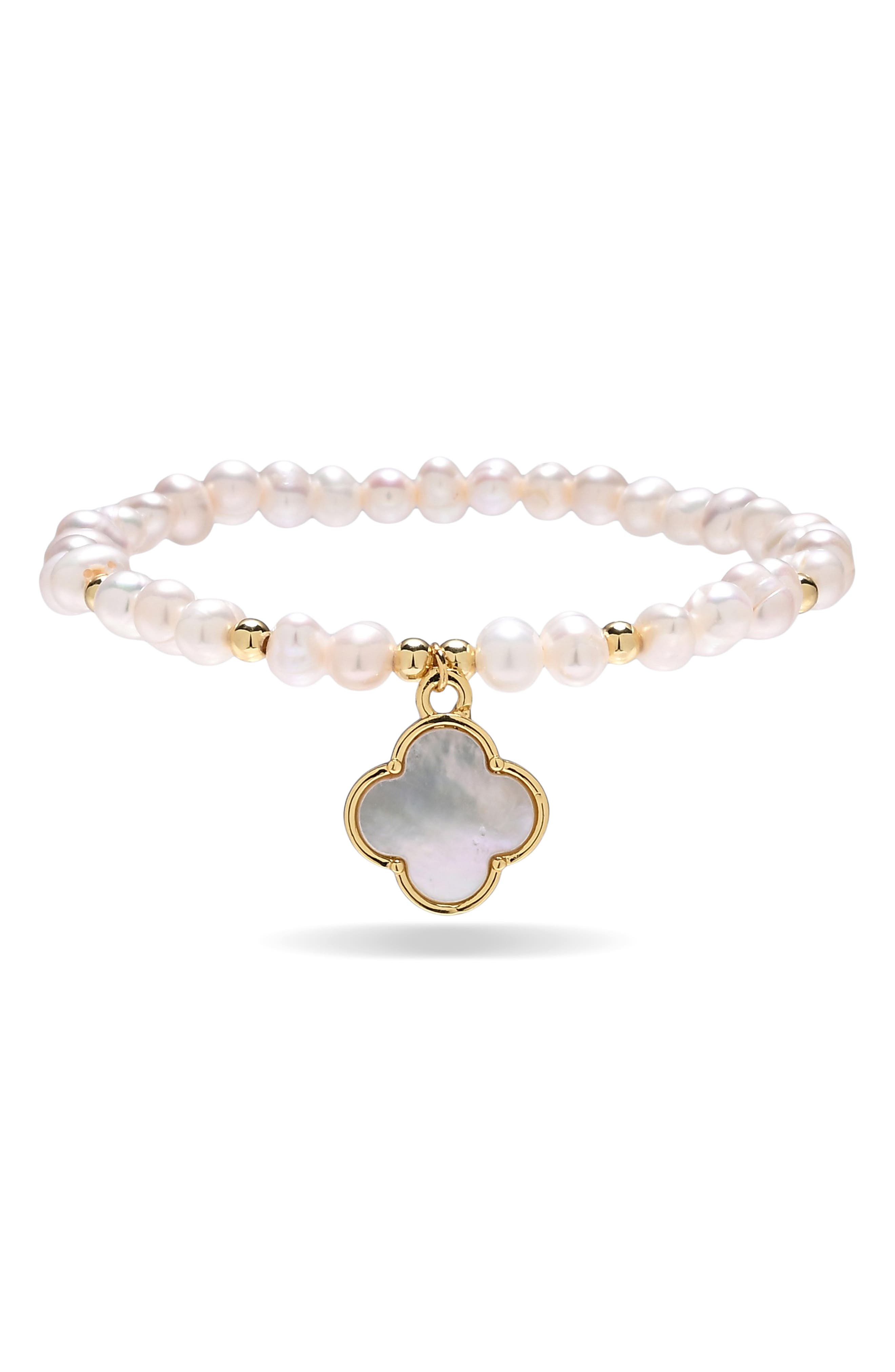 Anastasia Freshwater Pearl Stretch Bracelet