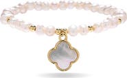 EYE CANDY LOS ANGELES Anastasia Freshwater Pearl Stretch Bracelet