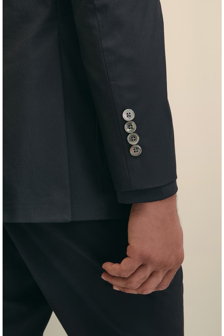 Performance Series Stretch Cotton Blend Blazer Jacket, Alternate, color, CAVIAR