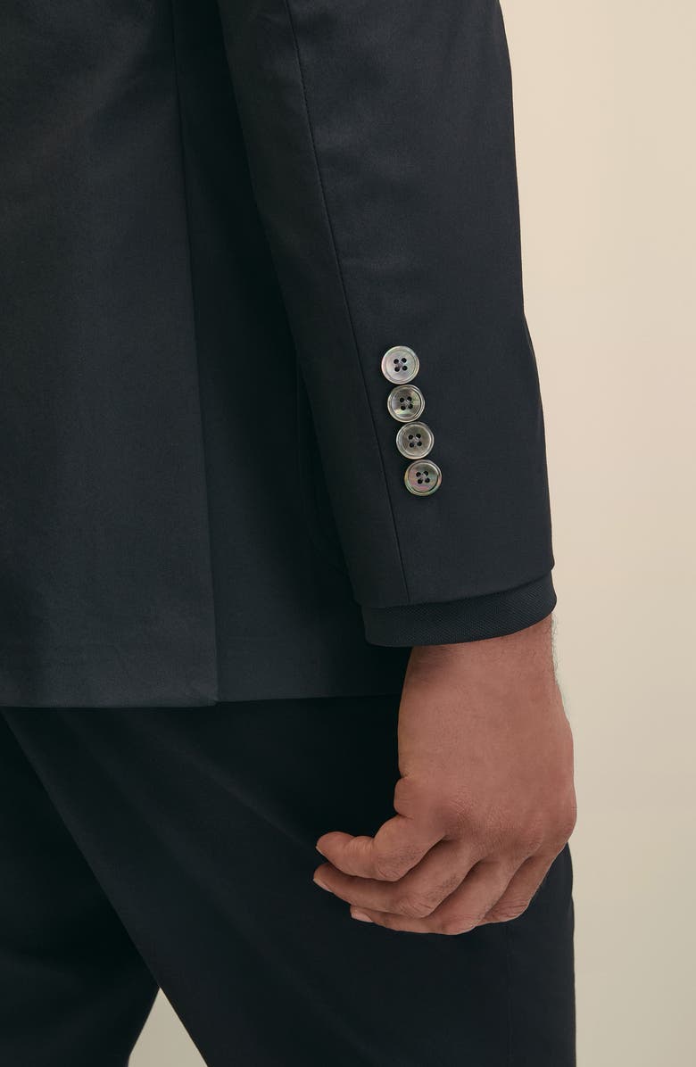 Brooks Brothers Performance Series Stretch Cotton Blend Blazer Jacket, Alternate, color, Caviar