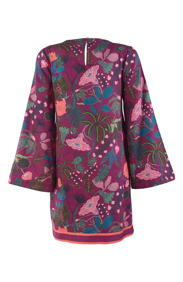 Celina Moon Calla Long Sleeve Minidress, Alternate, color, Pink