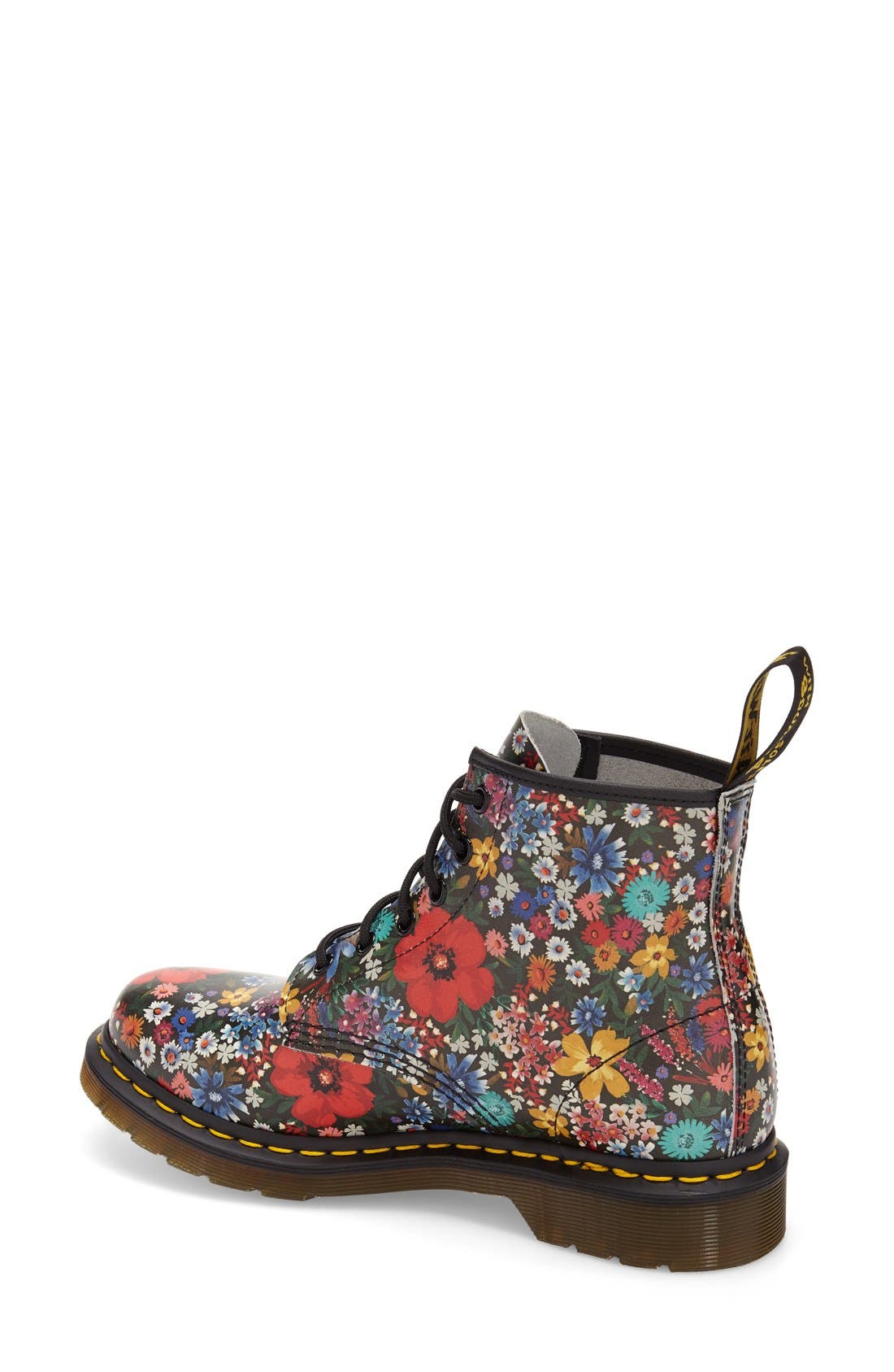 '101' Floral Print Leather Boot, Alternate, color, FLORAL MULTI