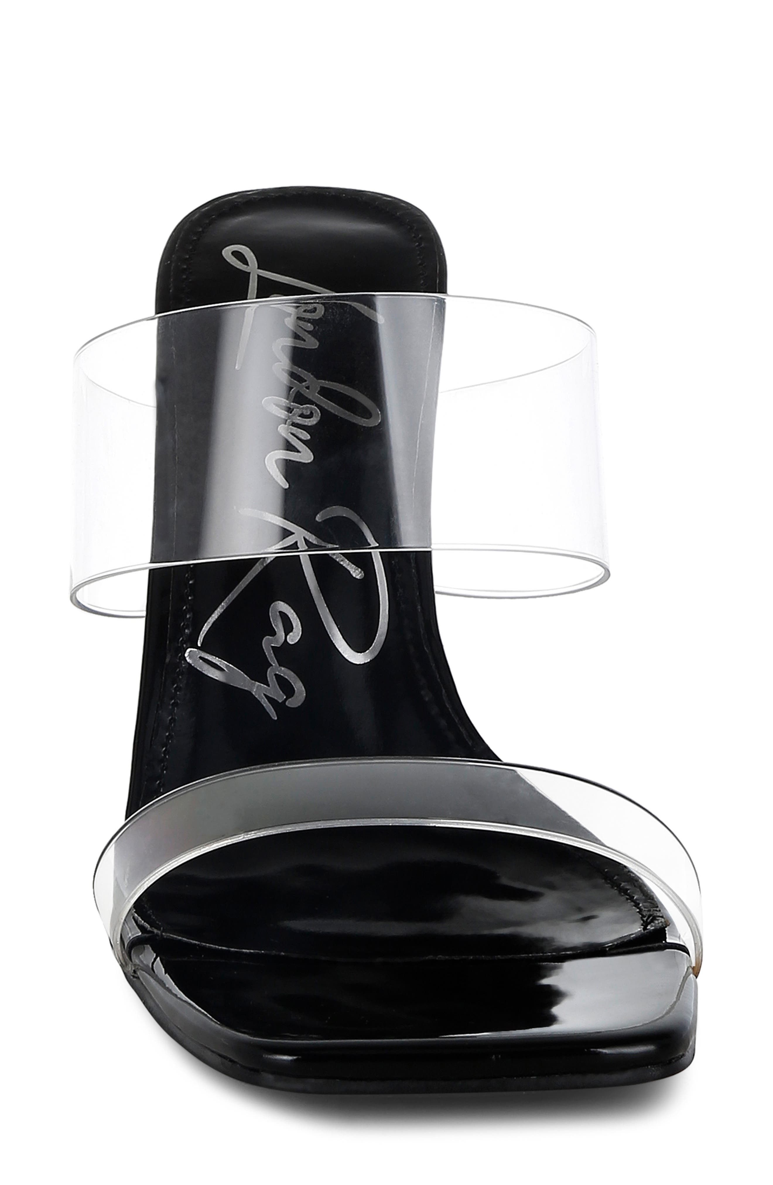 LONDON RAG Zelene Clear Strap Wedge Sandal, Alternate, color, 