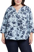 NYDJ Semisheer Pintuck Blouse
