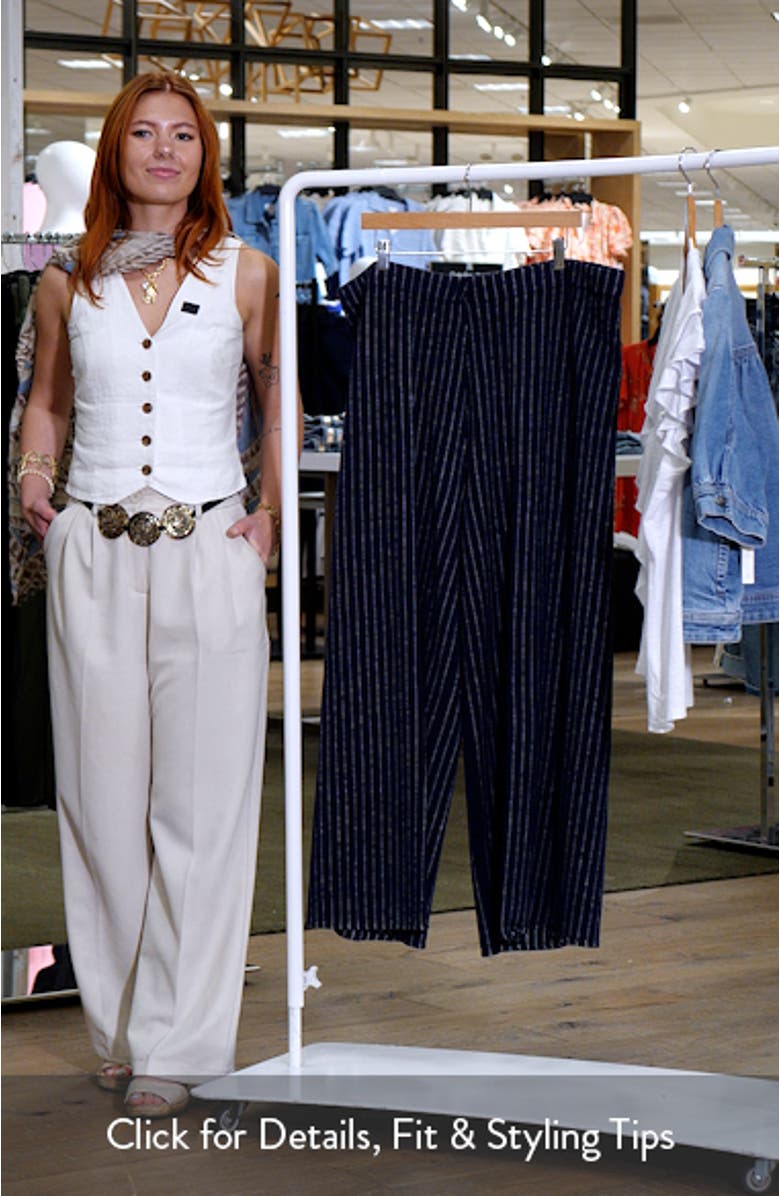 Destination Stripe Wide Leg Knit Pants, sales video thumbnail