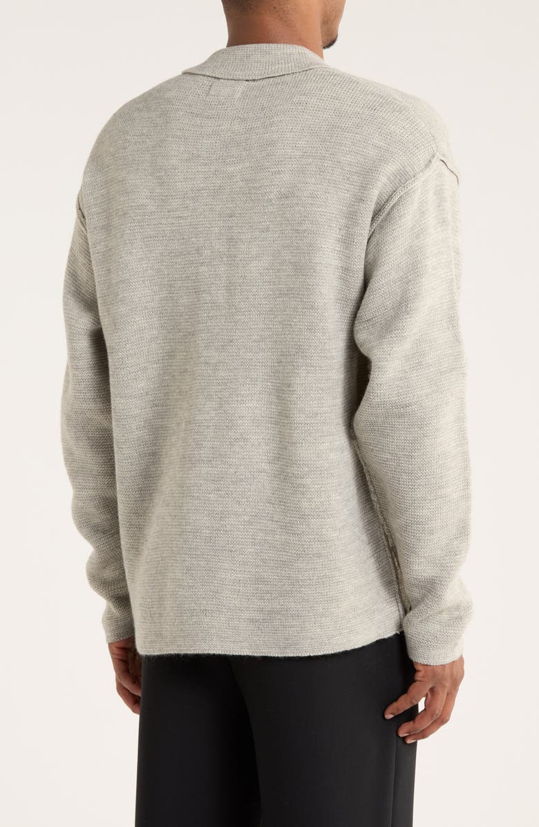 Civil Society Boxy Cardigan, Alternate, color, Heather Light Grey