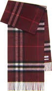 Burberry Giant Check Cashmere Scarf