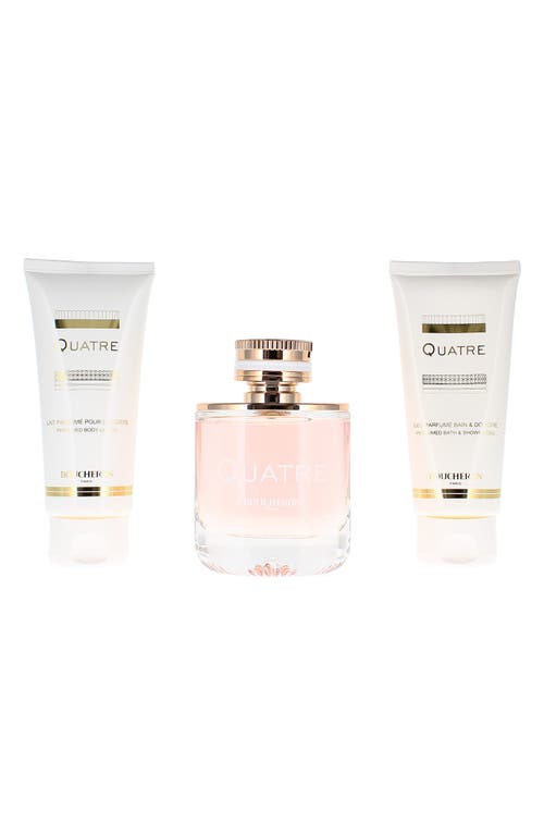 Boucheron Quatre Eau De Parfum Set $140 Value In Transparent