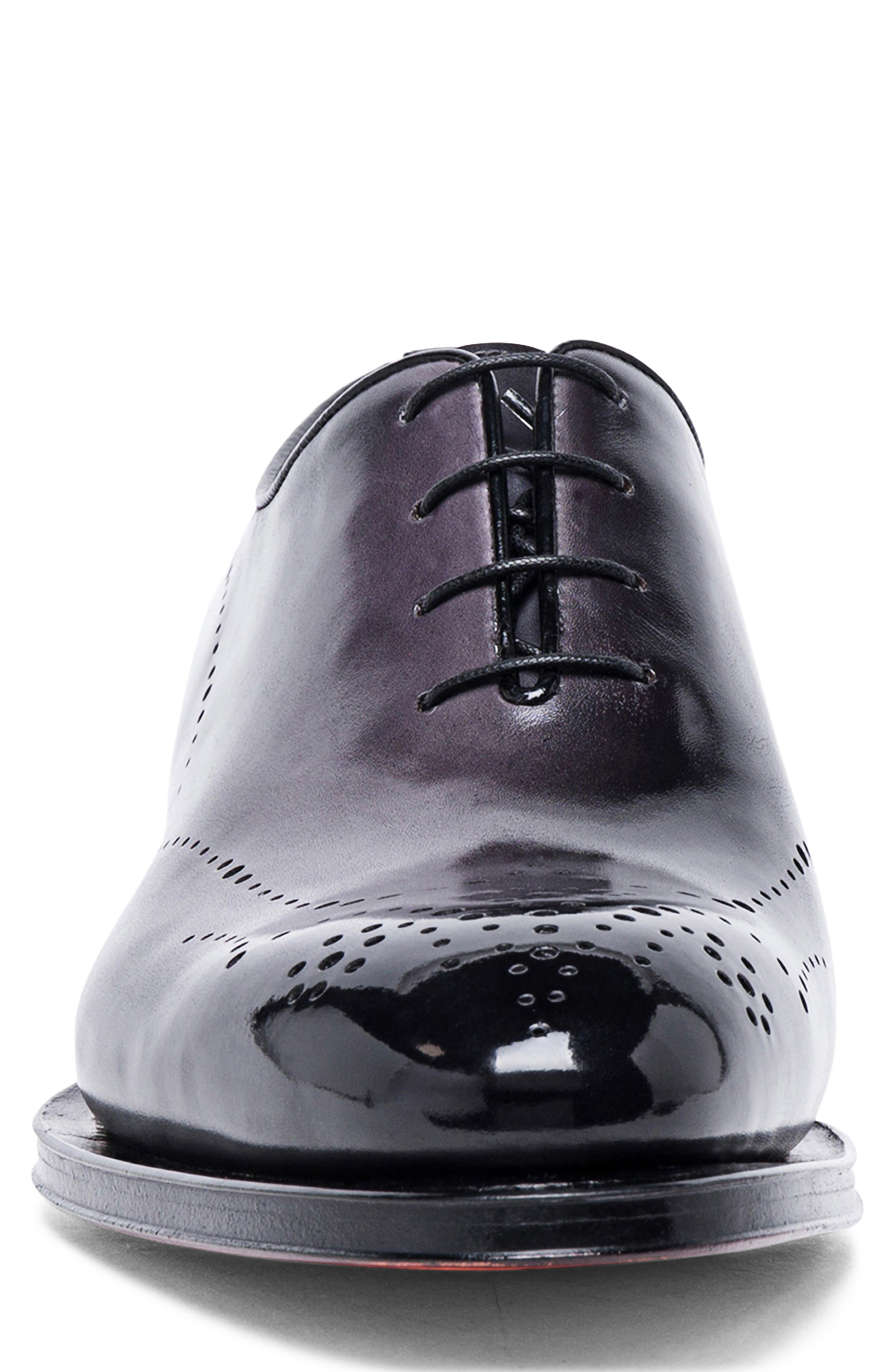 Leather Wingtip Oxford, Alternate, color, GREY