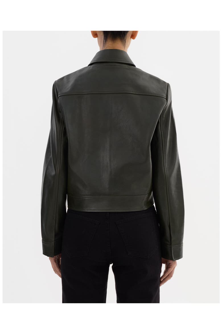Tess | Leather Jacket, Alternate, color, Dark Olive