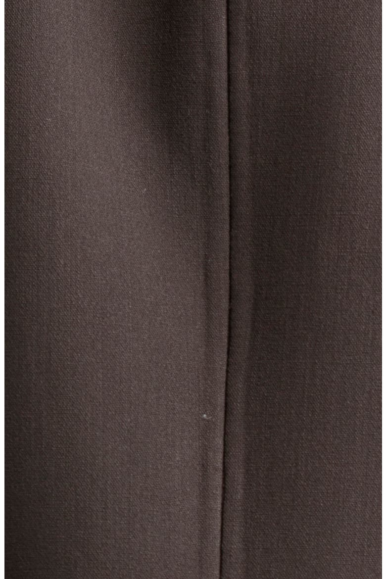Asymmetric Sleeveless Wool Stretch Crepe Shift Dress, Alternate, color, CHOCOLATE
