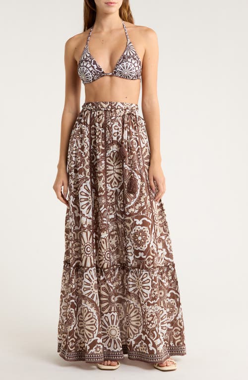 Ramy Brook Ariella Cotton Cover-up Maxi Skirt In Multi