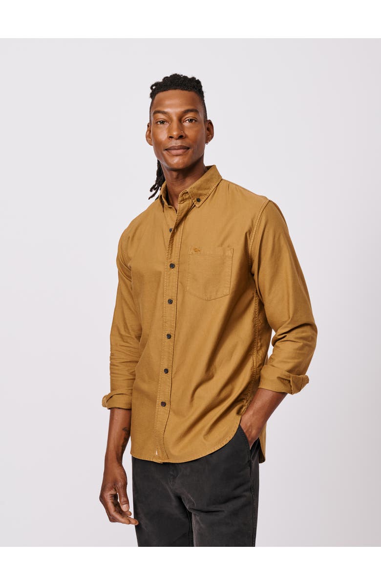 Aubin Aldridge Oxford Button Down Shirt, Main, color, Dijon