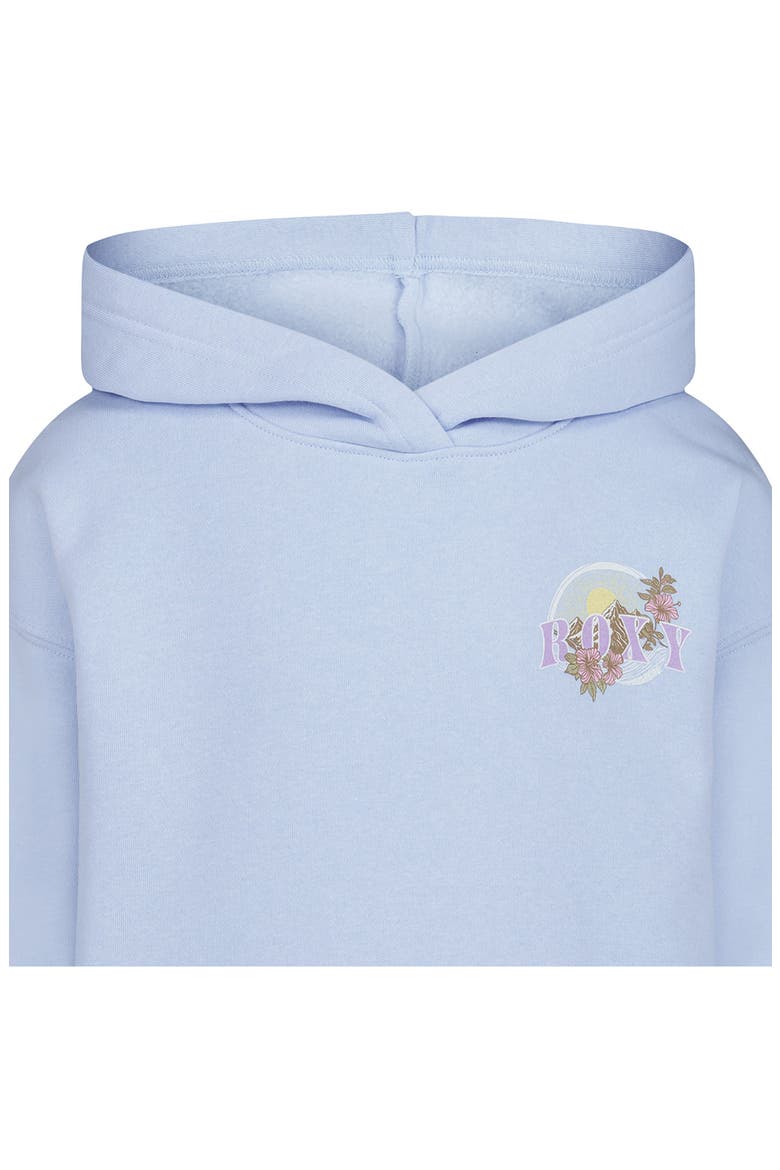 Kids' Mountain Bloom Hoodie, Alternate, color, WINDSURFER