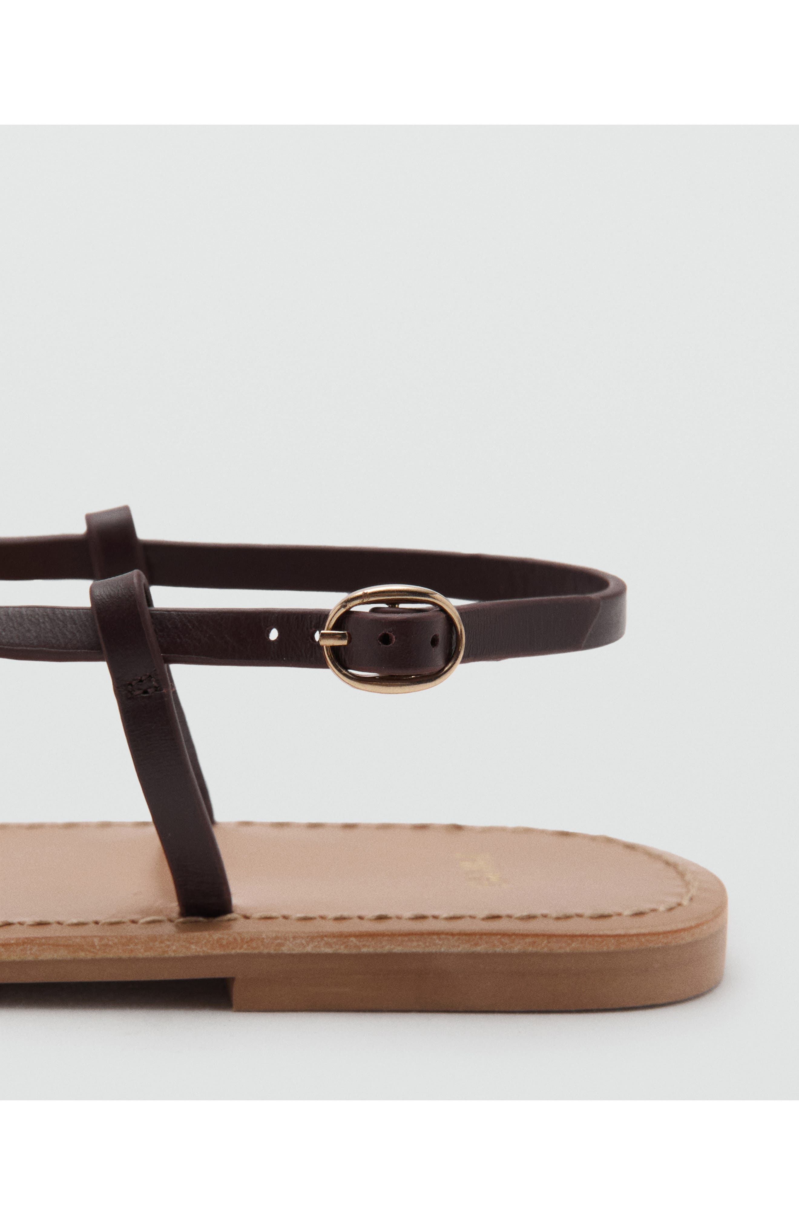Ankle Strap Thong Sandal, Alternate, color, BURGUNDY