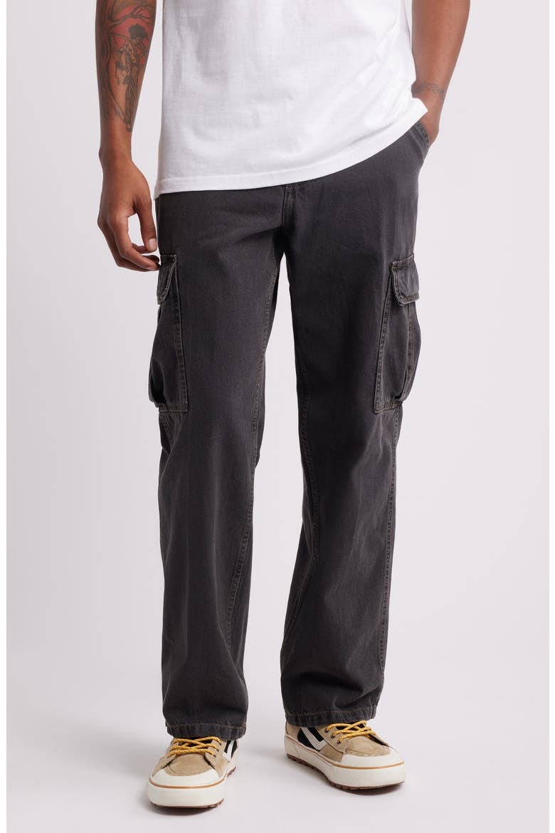 Service Loose Fit Cotton Denim Denim Cargo Pants, Main, color, PAVEMENT