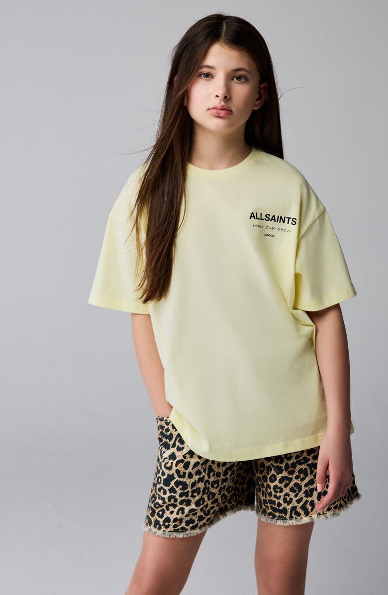 smALLSAINTS by ALLSAINTS Kids' Underground Cotton Graphic T-Shirt, Alternate, color, Yellow