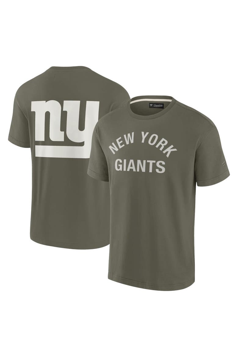 Unisex Fanatics Signature Olive New York Giants Elements Super Soft Short Sleeve T-Shirt, Alternate, color, Olive