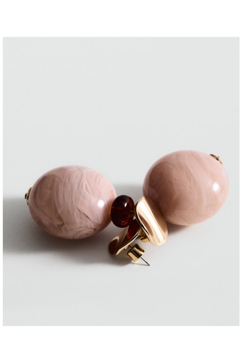 Combined Bead Drop Earrings, Alternate, color, PASTEL PINK