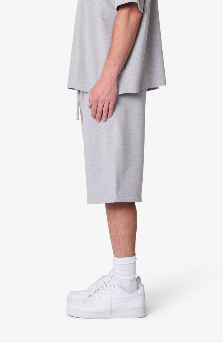 mnml Heavy Basic Cotton Sweatshorts, Alternate, color, Marled Grey