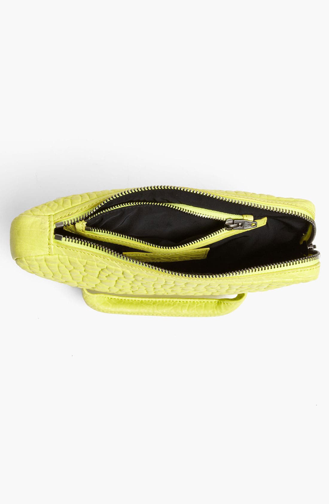 'Dumbo' Leather Clutch, Alternate, color, ACID