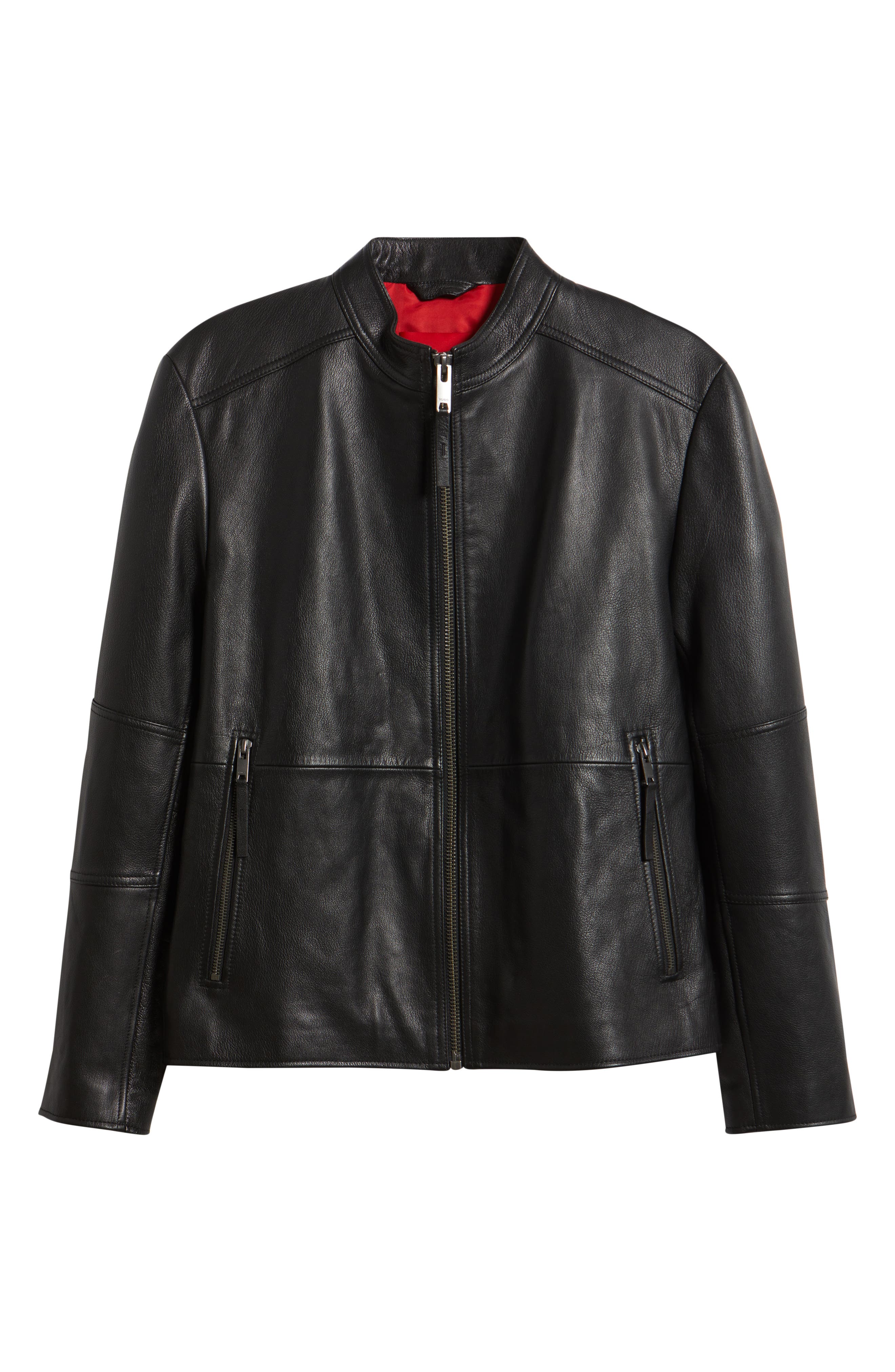 HUGO Lokis Leather Jacket — фото 6