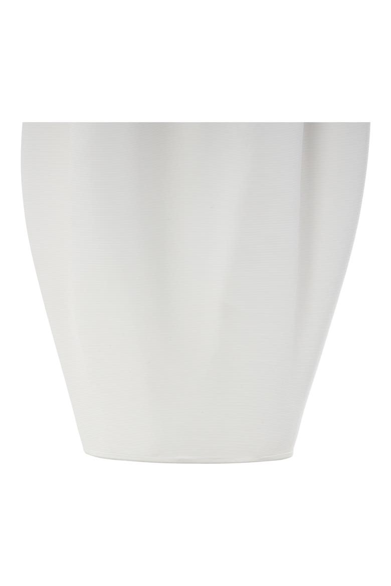 Fluted Ceramic Vase, Alternate, color, WHITE